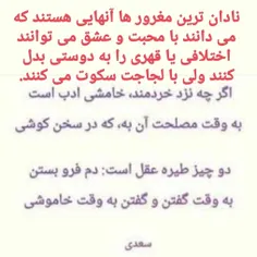 چه زیبا گفته سعدی حکیم