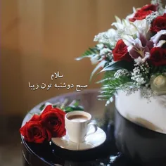 #سلام_صبح_دوشنبه‌تون_زیبا ☕️🌹