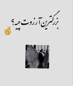 من:اینکه همه زندگی شون بر اساس خواسته هاشون باشه💚تو چی؟