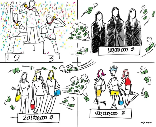کاریکاتور خواهران منصوریان خواهرانی که برای پول هر کاری م