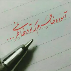 آسوده خاطر بودم ک تو در خاطرم بودی😶