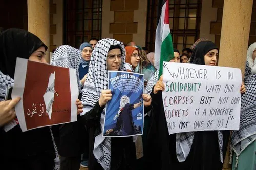 💠تظاهرات صدها دانشجو در لبنان در حمایت از غزه....💠
