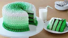 این مدل کیک ها که سایه های مختلف یک رنگ در آنها به زیبایی