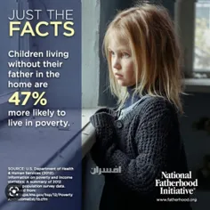 حدود ۱۸.۳ میلیون کودک بدون پدر در خانه زندگی می کنند که ا