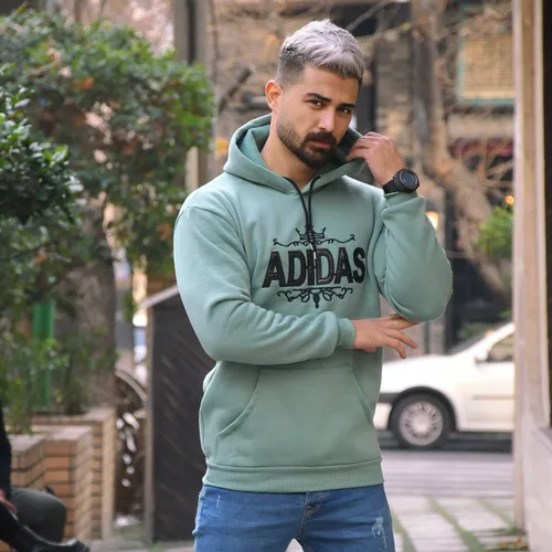 هودی مردانه Adidas سبز مدل Sahand