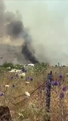 آتش سوزی های بزرگ در نزدیکی شهر اشغالی صفاد