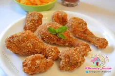 ­🍗 برای سوخاری کردن مرغ  پس از آنکه مرغ را آرد زدید، مدت 