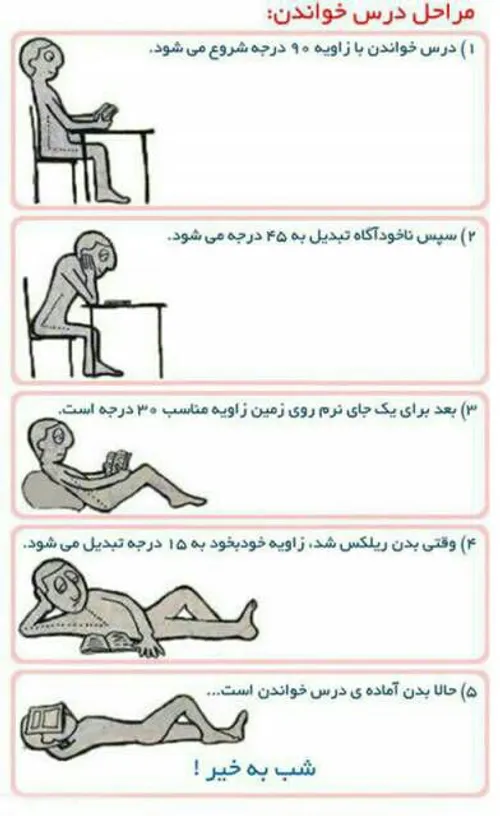 مراحل درس خوندن