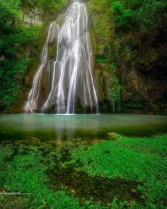 منظره چشم‌نواز آبشار لوه در شهر گالیکَش گلستان 