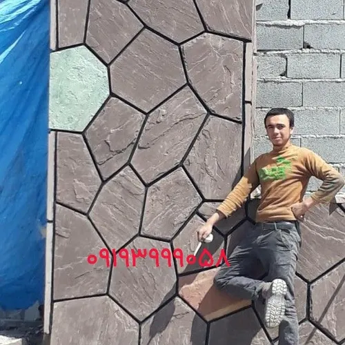 اجرای سنگ لاشه سنگ مالون سنگ ورقه ای رشیدی در تهران