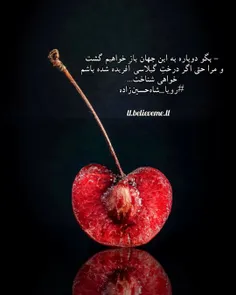 🌱🍒- بگو دوباره به این جهان باز خواهیم گشت