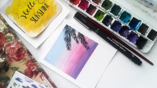 تکنیک آبرنگ (watercolor painting) 🎨