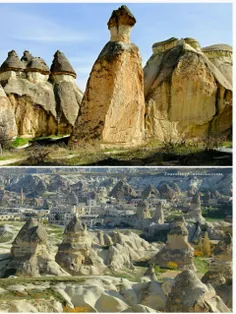 در شهر Cappadocia در #ترکیه خانه هایی عجیب برای 2500 نفر 