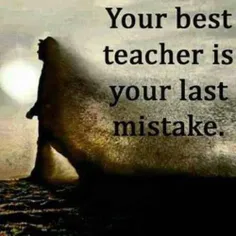 بهترین معلم شما اخرین اشتباه شماست👌