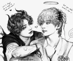 #Yaoii #Vkook #Taehyung  #Jungkook  #Bts #Fan_art  #Angel