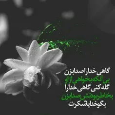 گاهی خدا را صدا بزن...