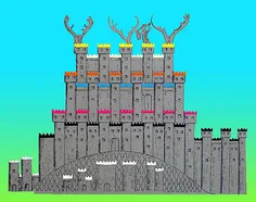 طرحی از قصر هفت‌حصار
