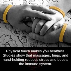 لمس فیزیکی شما را سالم تر میکند !