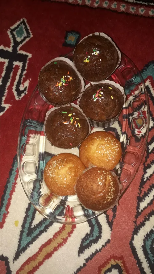 کاپ کیک های مامان پز😋😋😋