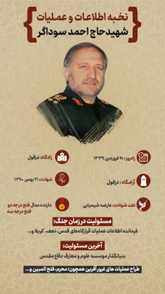 اینفوگرافی از شهید حاج احمد سوداگر