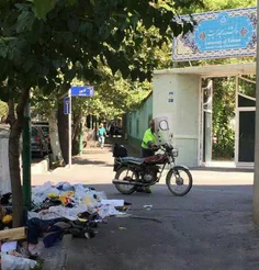 وضعیت جلوی دانشکده محیط زیست دانشگاه تهران ....