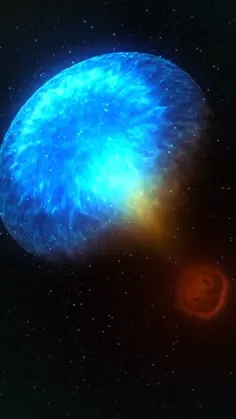 کیلونوا؛ انفجاری مهیب که حاصل ادغام دو ستاره ی نوترونی است.
