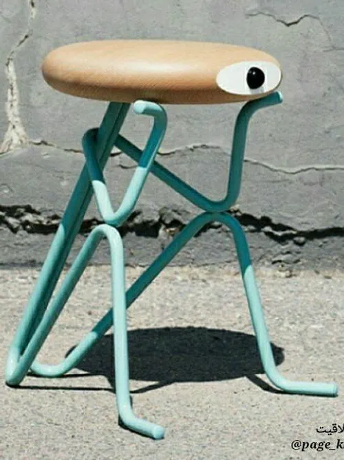 یه طرح خلاقانه و فانتری برای صندلی با استفاده از میله های