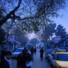 Dawn near Afghanistan's one and only passport office, in 