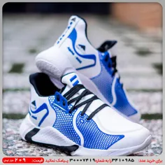 کفش ورزشی مردانه سفید آبی مدل Arangنحوه خرید👇👇👇