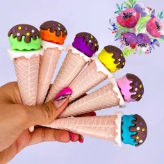 تینت لب طرح بستنی قیفی 🍦