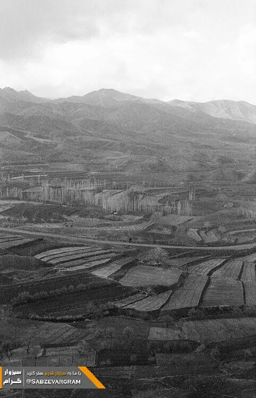 سبزوار - نمایی از روستای طبس | سال 1366