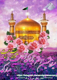 نجمه آورده گل در گلستان رضا