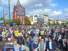 🌺گیلان: اجتماع عظیم استکبارستیزی مردم گیلان در راهپیمایی 13 آبان 1401_ رشت....🌺