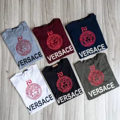 تیشرت Versace مردانه طوسی مدل Janatan