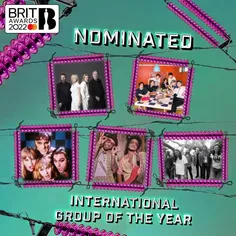 بی‌تی‌اس در مراسم BRIT Awards 2022 در بخش International G