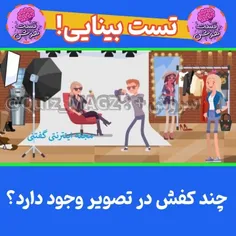 چند کفش در تصویر وجود دارد؟
