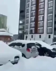 بوران برف؛ مناطق زلزله زده ترکیه را فرا گرفته و آسمان خرا