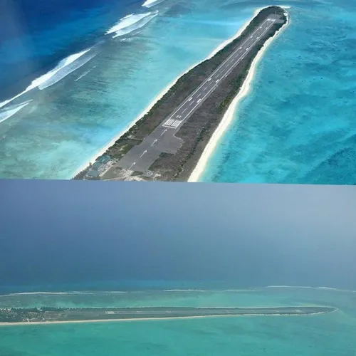 زیباترین فرودگاه جهان دروسط دریا و در جزیره ای در هند ، ا