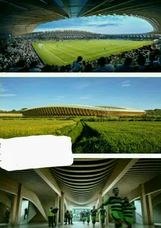 ⚡ ️اولین استادیوم چوبی جهان