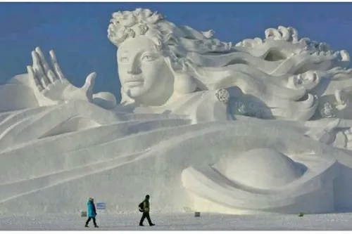 خلاقیت هنر برف