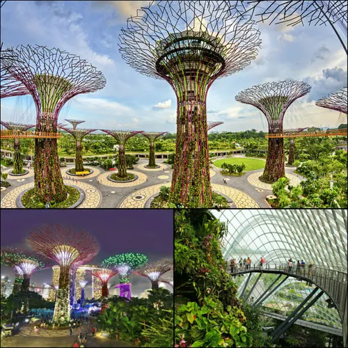 زیباترین پارک جهان پارک باغ های خلیج در سنگاپوراین پارک ب