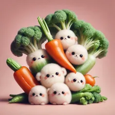 Vegetable Cute animals