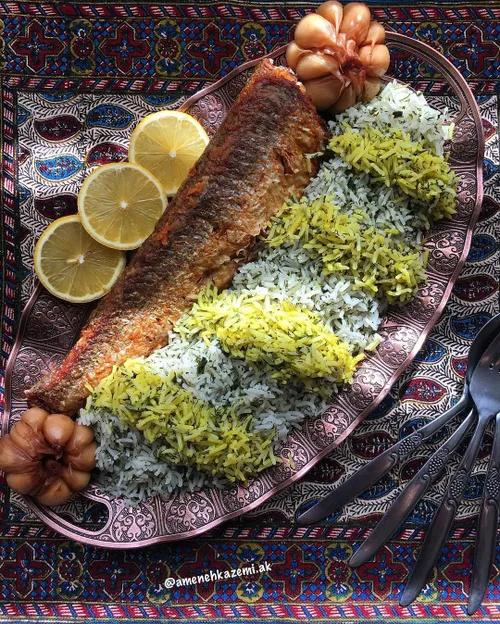 سبزی پلو با ماهی