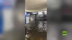 🎥 متروی مادرید در حال غرق‌شدن پس از بارش شدید باران