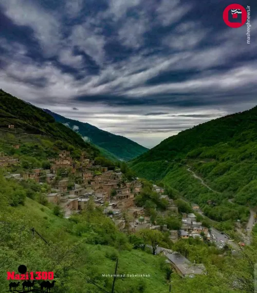 عکسی زیبا از روستای تاریخی و توریستی ماسوله گیلان