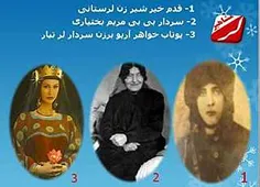 سه نمونه از شیرزنان  " لر " در تاریخ ایران