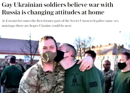 50000 سرباز LGBT (همجنس گرا ) برای اوکراین می جنگند !!