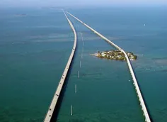 بزرگراه روی دریا در فلوریدا کیز