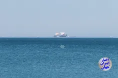 📷 تصویری از کشتی غول‌پیکر اسرائیلی در حوالی بندرگاه بندرع