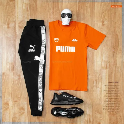 ست تیشرت و شلوار مردانه Puma مدل 10321